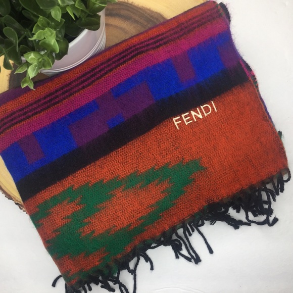 Fendi Accessories - 👛 [FENDI] Aztec Scarf. Beautiful rich colors.